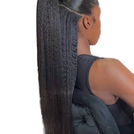 Kinky Straight Human Hair Bundles 1b Natural Black (Single Bundle)
